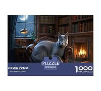 Russian Blue 1000 Pezzi Puzzle Classici Impegnativo E Difficile Per Difficoltà Sfida Per Adulti E Bambini Da 14 Anni E Più Puzzle Per Gioco Familiare, Festa Aziendale Regalo Per Amore E Amico 38x26c
