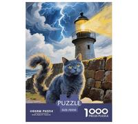 Russian Blue 1000 Pezzi Puzzle Gioco Educativo Creativo Jigsaw Puzzles Bellissima Decorazione Puzzle Per Adulti E Bambini 70x50cm/1000pcs