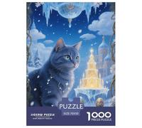 Russian Blue Jigsaw Puzzle Impossibili 1000Pcs Decorazione Per La Casa. Rilassamento E Intelligence Per Adulti E Bambini Da 12 Anni 70x50cm/1000pcs