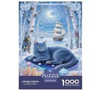 Russian Blue Jigsaw Puzzle Impossible 1000 Pezzi Decorazione Per La Casa. Giochi Rilassamento E Intelligence Per Adulti E Bambini Da 12 Anni 70x50cm/1000pcs