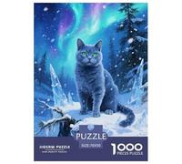 Russian Blue Jigsaw Puzzle Impossible 1000 Pezzi Decorazione Per La Casa. Rilassamento E Intelligence Per Adulti E Ragazzi Da 14 Anni 70x50cm/1000pcs