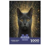 Russian Blue Jigsaw Puzzle Impossible 1000Pcs Decorazione Per La Casa. Giochi Rilassamento E Intelligence Per Adulti E Bambini Da 12 Anni 70x50cm/1000pcs