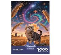 Russian Blue Jigsaw Puzzle Impossible 1000Pcs Decorazione Per La Casa. Giochi Rilassamento E Intelligence Per Adulti E Bambini Da 12 Anni 38x26cm/1000pcs