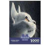 Russian Blue Jigsaw Puzzle Impossible 1000Pcs Decorazione Per La Casa. Rilassamento E Intelligence Per Adulti E Ragazzi Da 14 Anni 70x50cm/1000pcs