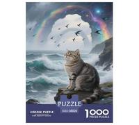Russian Blue Jigsaw Puzzle Impossible 1000Pcs Decorazione Per La Casa. Rilassamento E Intelligence Per Adulti E Bambini Da 12 Anni 38x26cm/1000pcs