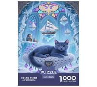 Russian Blue Puzzle Impossibili 1000 Pezzi Decorazione Per La Casa. Rilassamento E Intelligence Per Adulti E Bambini Da 12 Anni 38x26cm/1000pcs