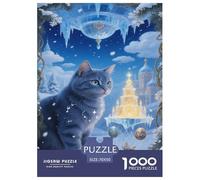 Russian Blue Puzzle Impossible 1000Pcs Decorazione Per La Casa. Rilassamento E Intelligence Per Adulti E Ragazzi Da 14 Anni 70x50cm/1000pcs