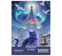 Russian Blue Puzzle Impossible 1000Pcs Decorazione Per La Casa. Rilassamento E Intelligence Per Adulti E Ragazzi Da 14 Anni 38x26cm/1000pcs