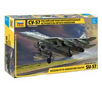 Russian Fifth-Generation Fighter SU-57 1:48 Plastic Model Kit ZVEZDA