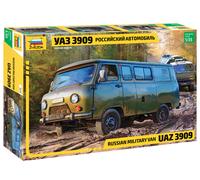 Russian Military Van Uaz 3909 1:35 Plastic Model Kit ZVEZDA