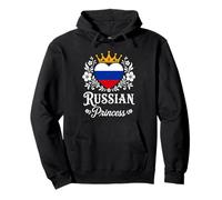 Russian Princess Russia Flag Proud Russian Girl Felpa con Cappuccio