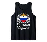 Russian Queen Russia Flag Proud Russian Woman Canotta
