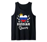 Russian Queen Russia Flag Proud Russian Woman Canotta