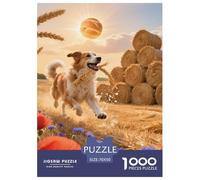 Russian Shepherd Dog 1000 Pieces Jigsaw Puzzle Fun Cute Pets Puzzle for Adults for Adults from 14 Years Colorful Toy Gift for Family Jigsaw Games 70x50cm/1000pcs