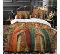 Russian-style Portraits of Saints Biancheria Da Letto,Stampa 3D Sacco Copripiumino E Federe, Per Adulti,bambino,in Microfibra Set 3 Pieces Per La Casa Super King(260x220cm)