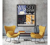 Russian Travel Poster 1932 Sovietico Arte Russa Wall Art Russian Decor Sovietica Arte Turismo Poster Turistico Mosca (8,3 x 11,7 (A4))