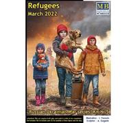 Russian-Ukrainian Guerra Serie, Kit №5. Refugees Marzo 2022maquette Figura Russ