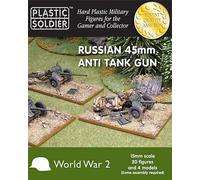 Russo 45MM Anti Serbatoio Pistola - PLASTIC SOLDIER COMPANY - 15MM - WW2