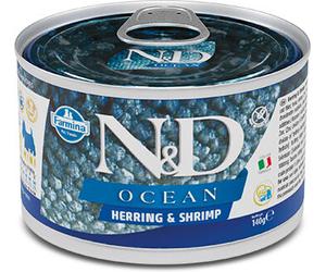 russo mangimi spa N&d dog ocean herring & shrimps 140 g