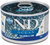 Farmina N&D Ocean Dog Mini 140 gr - Salmone e Merluzzo - Cibo Umido per Cani - 1° ORDINE? scegli lo sconto BZR5 / BZR20 + 200 punti fedeltà