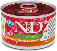 russo mangimi spa N&d dog quinoa skin & coat herring coconut 140 g
