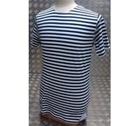 Russo/Soviet / USSR / Cccp Manica Corta a Righe Marinai Telnyashka T-Shirt