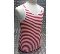 Russo Soviet USSR Cccp Stile a Righe Marinai Telnyashka Gilet Rosso Tutti Taglie