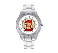 Russo Sovietica Federativa Socialista Repubblica Socialista Orologio da Uomo di Affari di Modo in Acciaio Inox Orologi da polso Personalizzati Facile Leggere Orologi