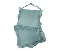 Russo Tessuti 6 Cuscini Sedie Cucina Coprisedia Imbottiti Tinta Unica ALLEGRIA Laccetti Volant-61 Verde Salvia