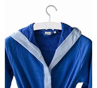 Russo Tessuti Accappatoio Maestri Cotonieri Tinta Unita Microspugna Cappuccio Kids Piscina-Blu-12/14 Anni