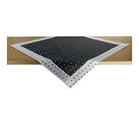 Russo Tessuti Centrotavola Centro Decorativo Tavolo Fantasy Lucy Cuori Piccoli Pois Cucina-Nero