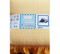 Russo Tessuti Coppia 2 Coprisedie Cuscini Coordinato Vari Colori Country Zefir Quadratini-Giallo