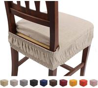 Russo Tessuti Coppia 2 CUSCINI Coprisedia IMBOTTITI Tinta Unita Sfoderabili Elastico