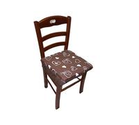 Russo Tessuti Coppia 2 Cuscini SEDIE COPRISEDIE Elastico Imbottiti Cuori Paris ARREDO CASA-Marrone