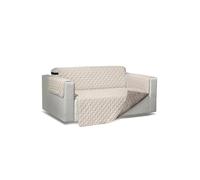 Russo Tessuti Copridivano Trapuntato Double Face Sovrano Poltrona 2 3 4 Posti -Beige-3 posti