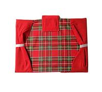 Russo Tessuti Copriforno Coprifornello Natale Natalizio Cucina Scozzese Tartan Rosso Country-Copriforno