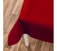 Russo Tessuti Mollettone Tavolo Tovaglia Copritavolo Panno Gommato Antimacchia Tappeto Gioco-Rosso-140x380