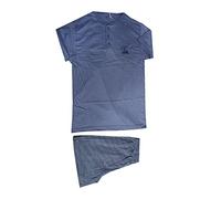 Russo Tessuti Pigiama Uomo Vanuè Mezza Manica Cotone Pantalone Corto Taglie Calibrate 851-Variante 1-50
