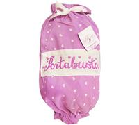Russo Tessuti Porta Sacchetti Dispenser Buste Portasacchetti Cucina Cuori Lucy Grigio Rosso -Rosa