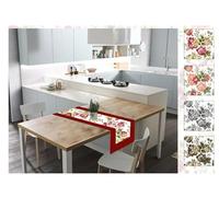 Russo Tessuti Runner Striscia CentroTavola Decoro Cucina Living Design Floreale Sanderson Alice Runner Beige