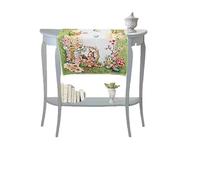 Russo Tessuti Runner Striscia Centrotavola Pasquale Living GOBELIN Pasqua Primavera Easter-Verde Chiaro