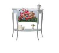 Russo Tessuti Runner Striscia Centrotavola Pasquale Living GOBELIN Pasqua Primavera Easter-Verde Scuro