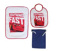 Russo Tessuti Set Pappa Asilo Scuola Bavaglino Sacchetto Portatutto Cerato Cars