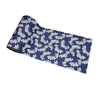 Russo Tessuti Tappeto Guida Passatoia Corsia Antiscivolo Cucina SINFONIA Ventagli Metraggio-Blu-50x80 cm
