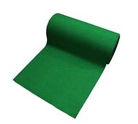 Russo Tessuti Tappeto Guida Passatoia Zerbino Antiscivolo Metraggio Tinta Unita Melange-Verde-50x320