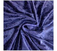 Russo Tessuti Tessuto Abbigliamento Moda Baby Ciniglia Velluto Cinigliato Elastico 100x150cm-Blu Notte