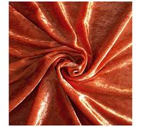 Russo Tessuti Tessuto Abbigliamento Moda Baby Ciniglia Velluto Cinigliato Elastico 100x150cm-Coccio