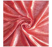 Russo Tessuti Tessuto Abbigliamento Moda Baby Ciniglia Velluto Cinigliato Elastico 100x150cm-Pesca