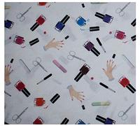 Russo Tessuti Tessuto Percalle 100% Cotone Estetista Smalto Nail 50x140cm Beauty Mascherine