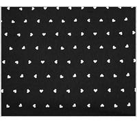 Russo Tessuti Tovaglia Copritavola Copri Tavolo Cucina Cotone Cuori Pois Lucy Shabby 6 12posti-Nero-6 POSTI